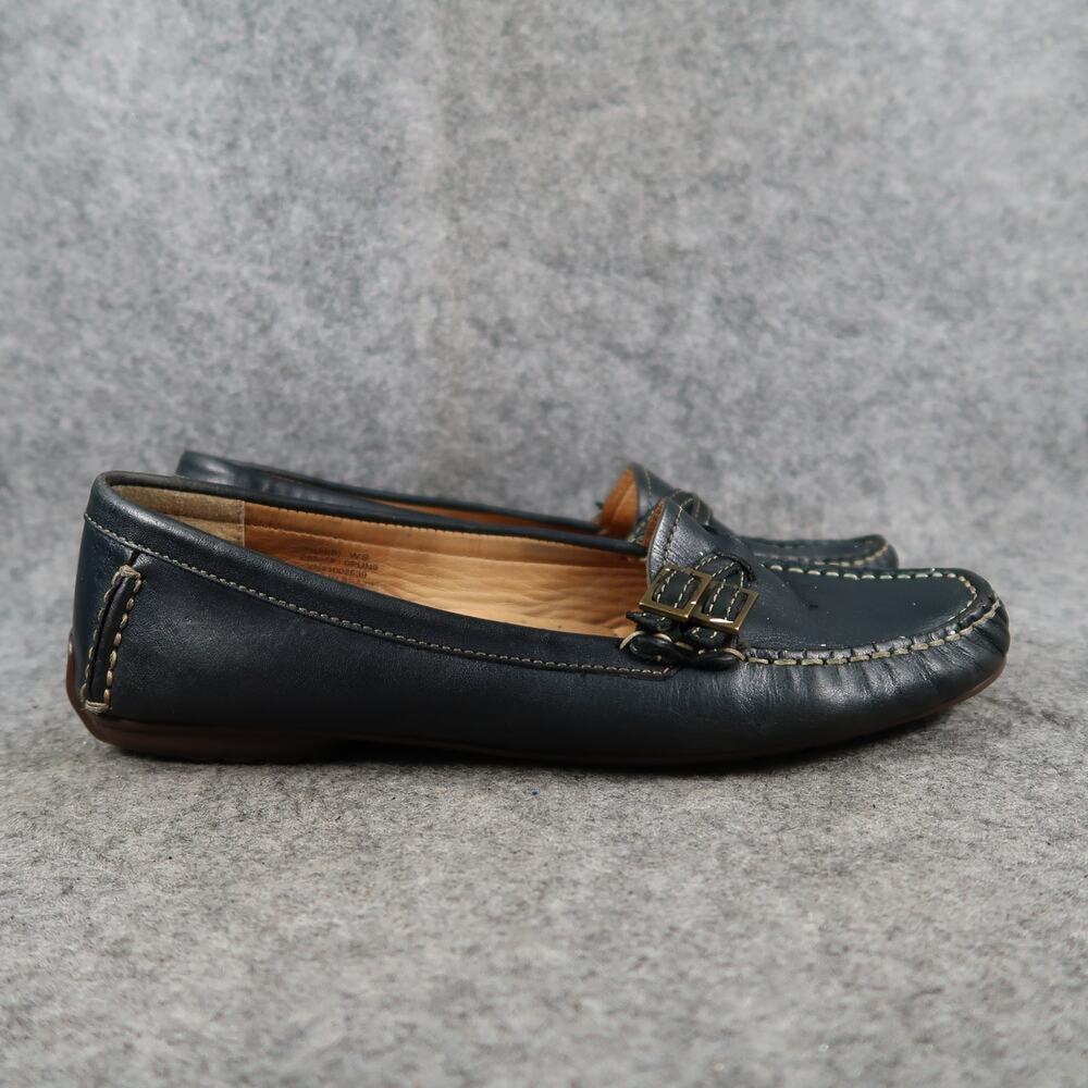 LL Bean Shoes Womens 7.5 Loafer Moccasin Slip On Leather Comfort Casual Classic